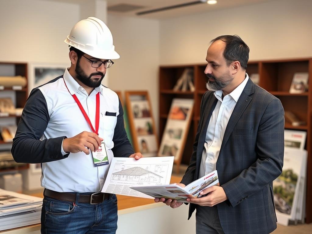 مقاول عازل أسطح الأحمدي يقدم استشارة لأحد العملاء