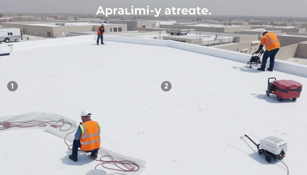 مقاول عازل أسطح الأحمدي يقوم بتنفيذ خطوات عزل السطح بشكل احترافي