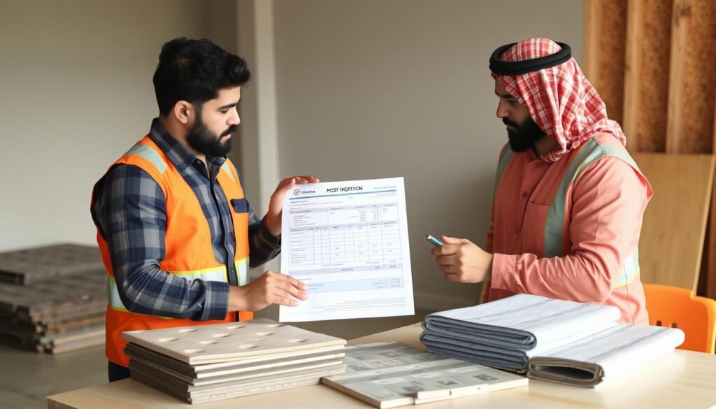 مقاول عزل أسطح مشرف يقدم عرض سعر لعميل