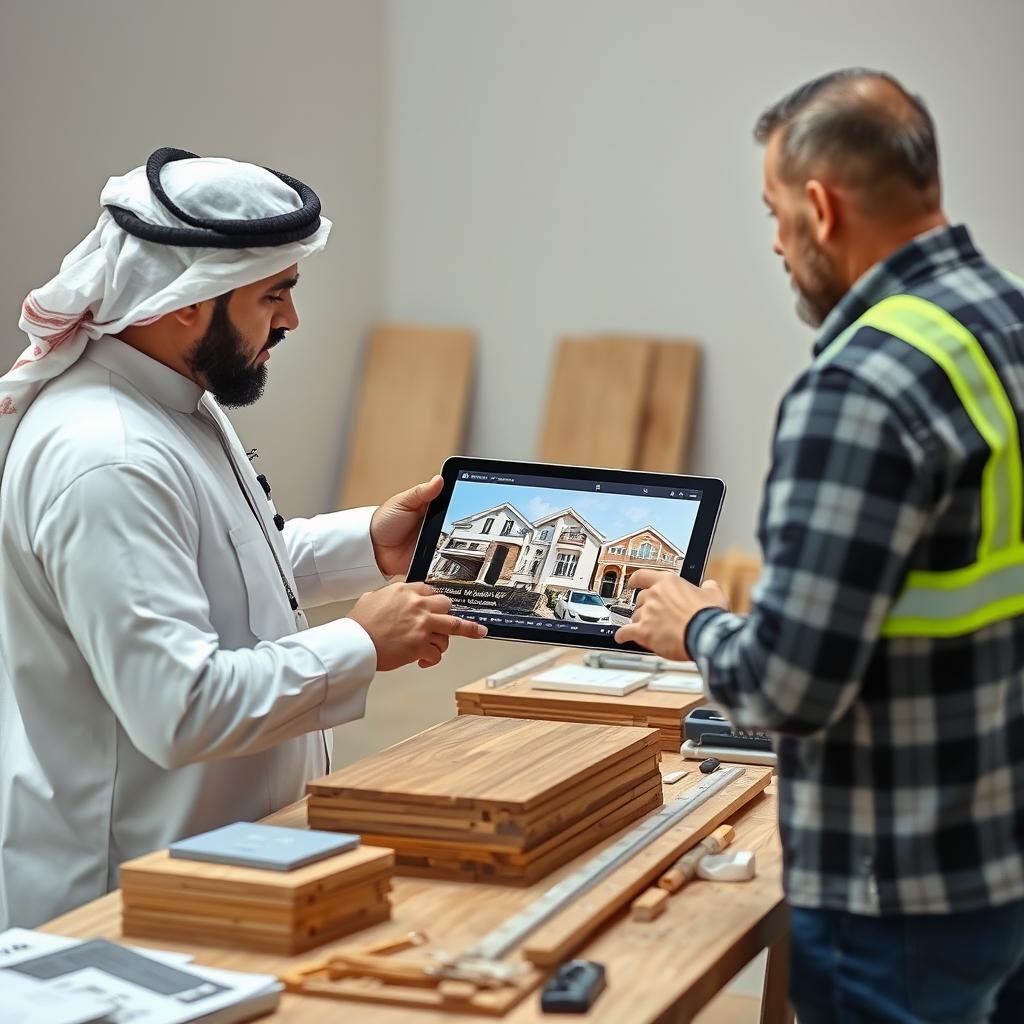 مقاول كويتي يشرح تفاصيل مشروع سابق لعميل محتمل