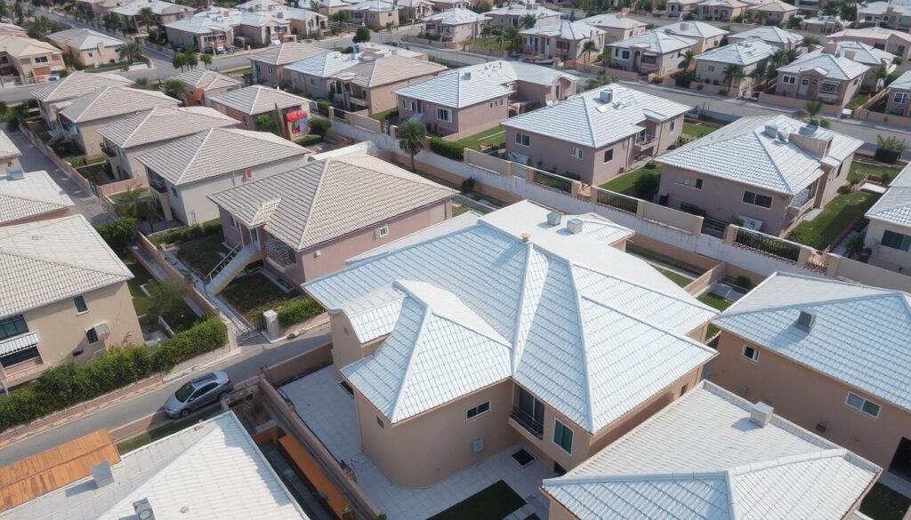 منازل في منطقة بيان تم عزلها بواسطة خدمات عازل أسطح بيان