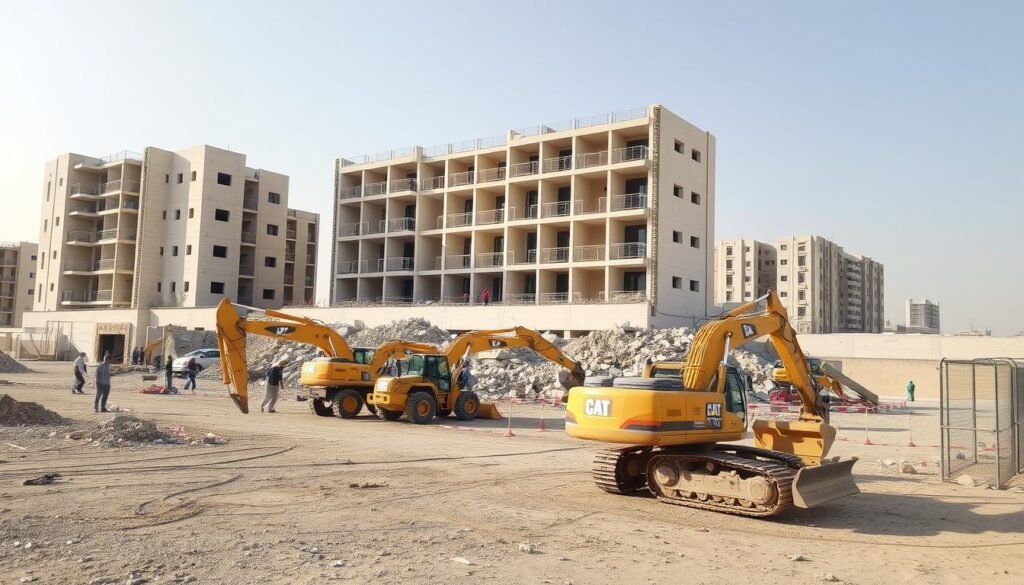 موقع هدم نظيف ومنظم بعد انتهاء العمل