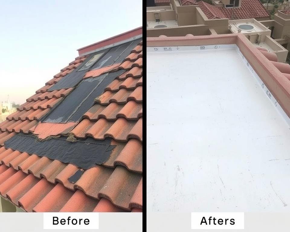 نتيجة عزل سطح منزل في الشامية بعد الانتهاء من العمل