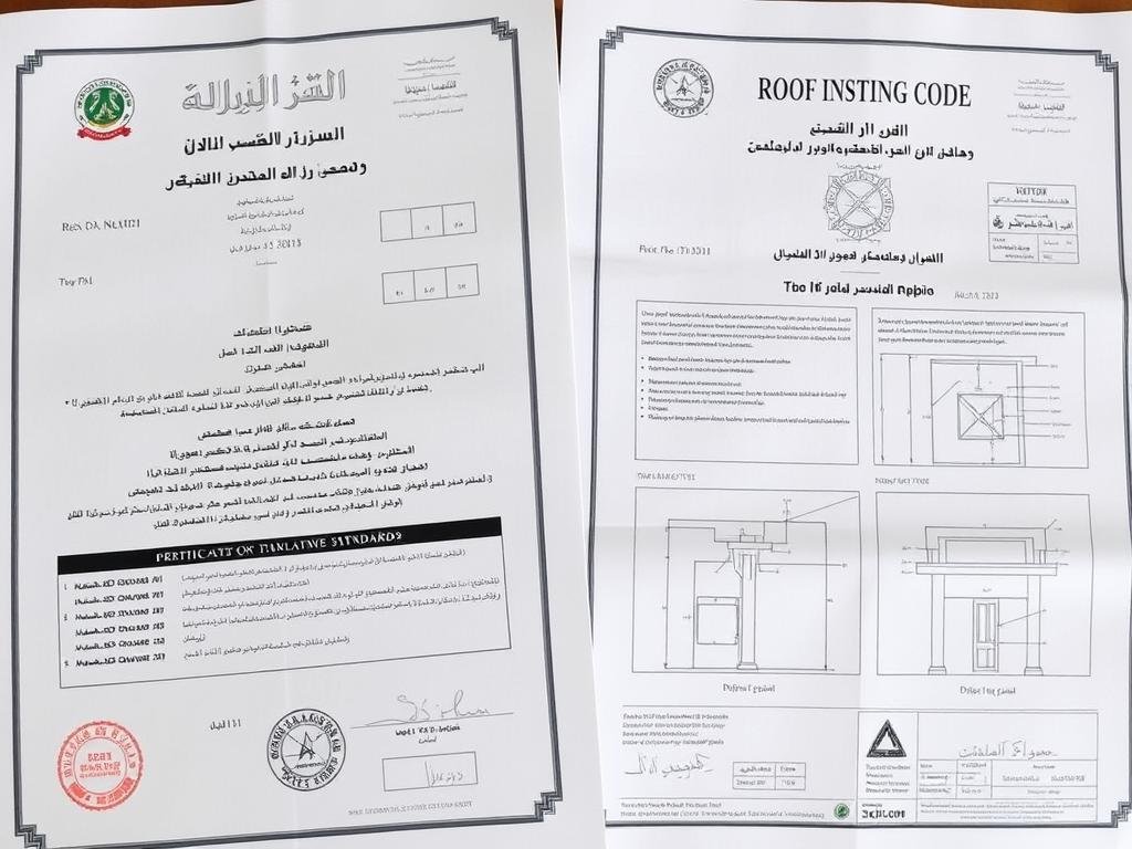 وثائق ومخططات توضح معايير العزل في الدسمة