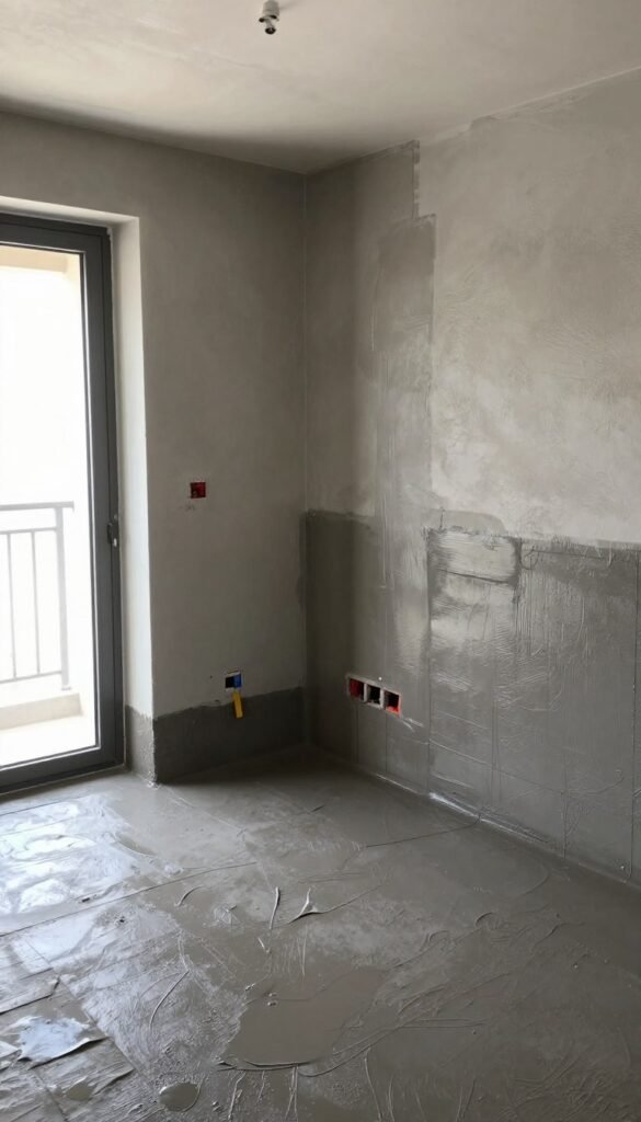 عزل مطبخ وتجهيز تمديدات المياه